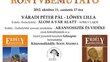 Váradi Péter Pál - Lőwey Lilla könyvbemutatója 2012. október 11. csütörtök 17 óra