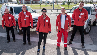 Zirci doktornő a Magyar Vöröskereszt H-HERO csapatában