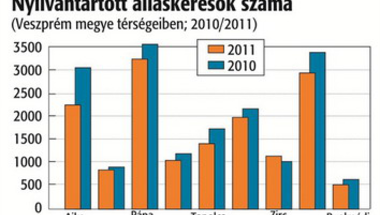 Kevesebb munkanélküli idén - Zirc térség kivételével