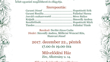 Wass Albert: Angyalka - Zirc, 2017. december 22., péntek, 17 óra