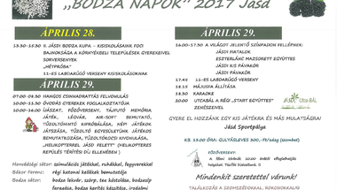 Bodza-napok (Jásd) 2017. április 28-29.