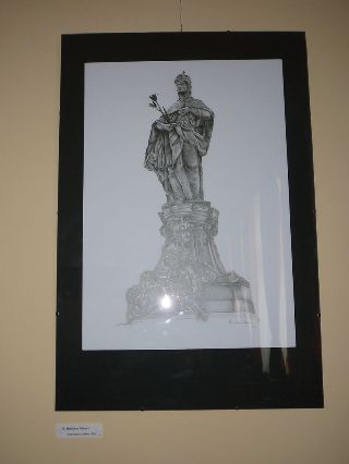 Helischer Nikolett Skulptur von dem Heiligen Emmerich.JPG
