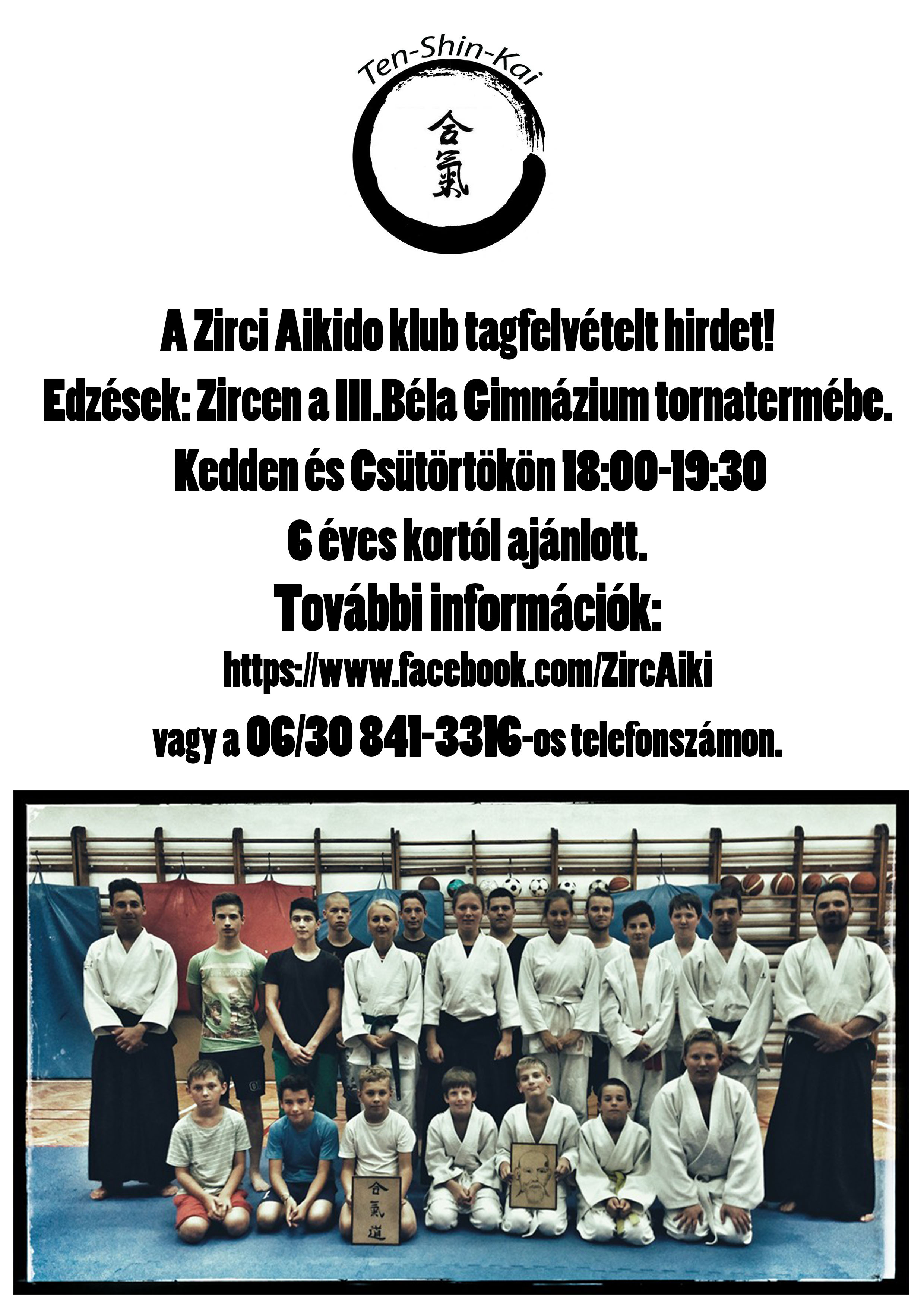 Aikido klub felvételt hirdet - ZIRCINFO