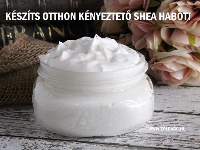 Kényeztető shea-hab