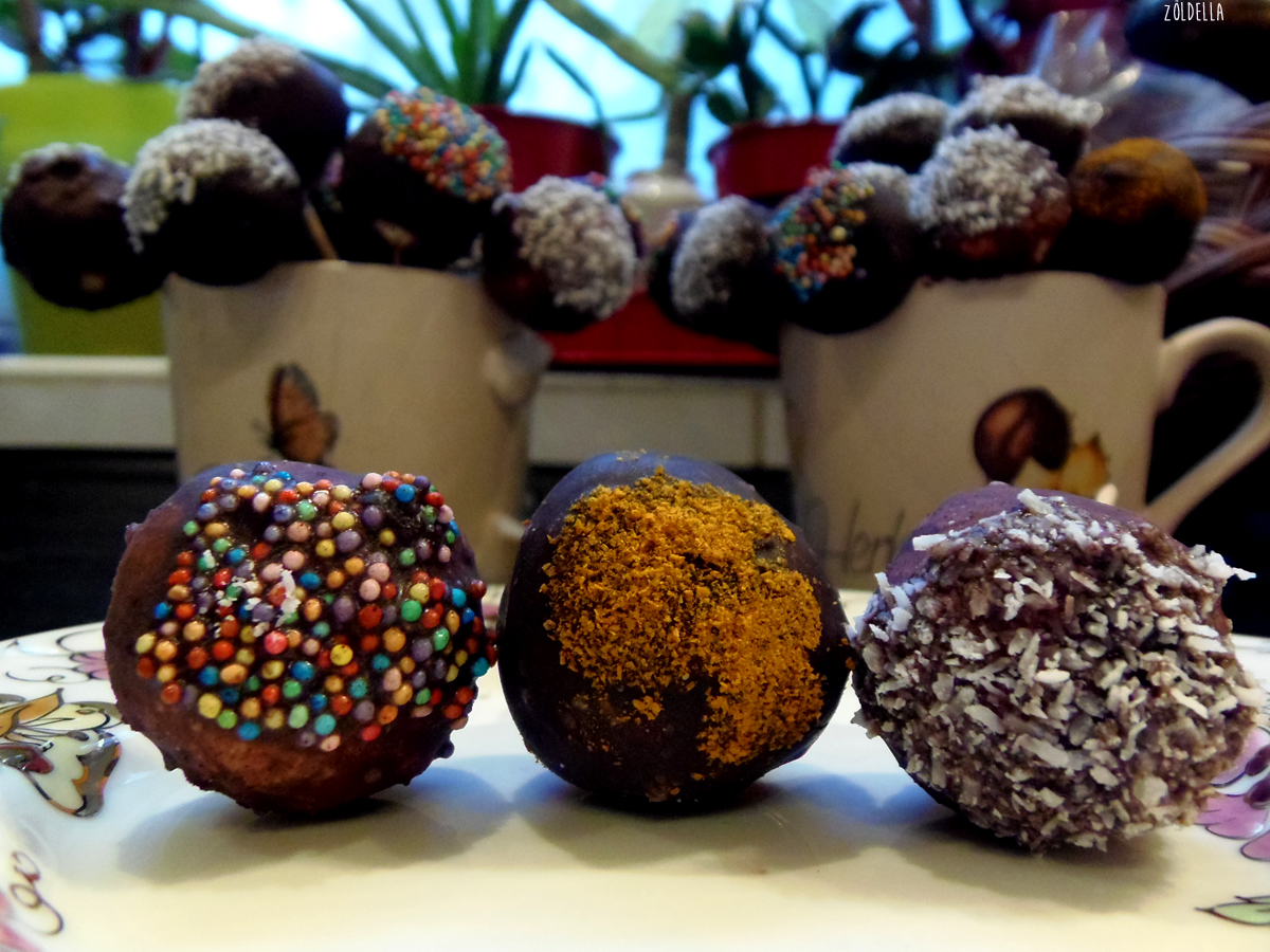 Nyers vegán cake-pop