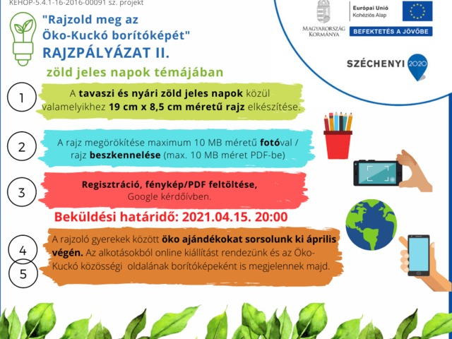 “Rajzold meg az Öko-Kuckó facebook-borítóját” II. RAJZPÁLYÁZAT GYEREKEKNEK zöld jeles napok témájában
