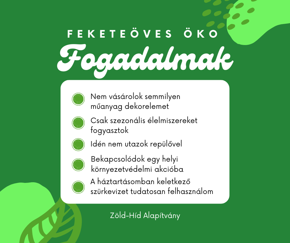 Feketeöves öko fogadalmak