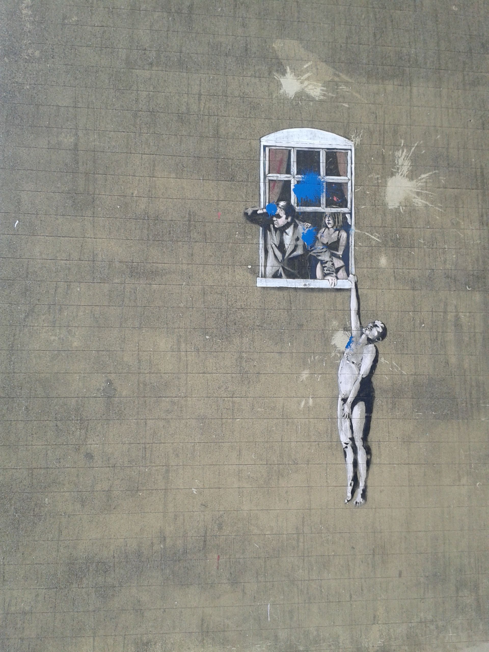 Talán a leghíresebb Banksy kép