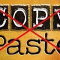 No copy/paste!